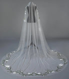 Embroidered Flower Veil | AVL0189 bridal-brilliance