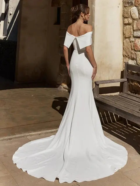 Abbie Tania Olsen Wedding Dress Off Shoulder