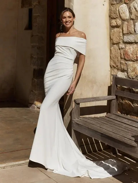 Abbie Tania Olsen Wedding Gown Off Shoulder