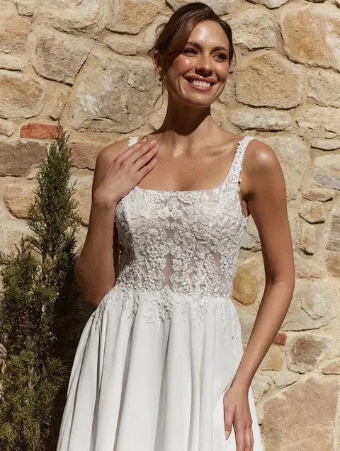 Aliyah Tania Olsen Wedding Gown Chiffon Skirt