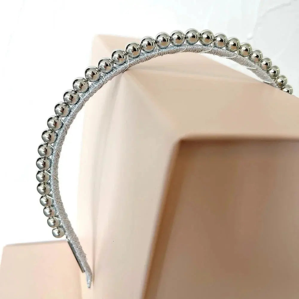 Aubrey Silver Headband bridal-brilliance