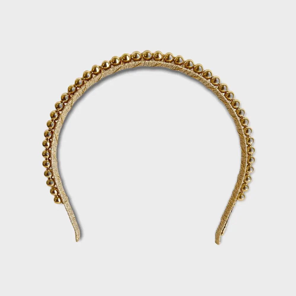 Aubrey Gold Headband bridal-brilliance