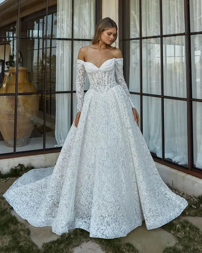 Brie Tania Olsen Wedding Dress Ball Gown