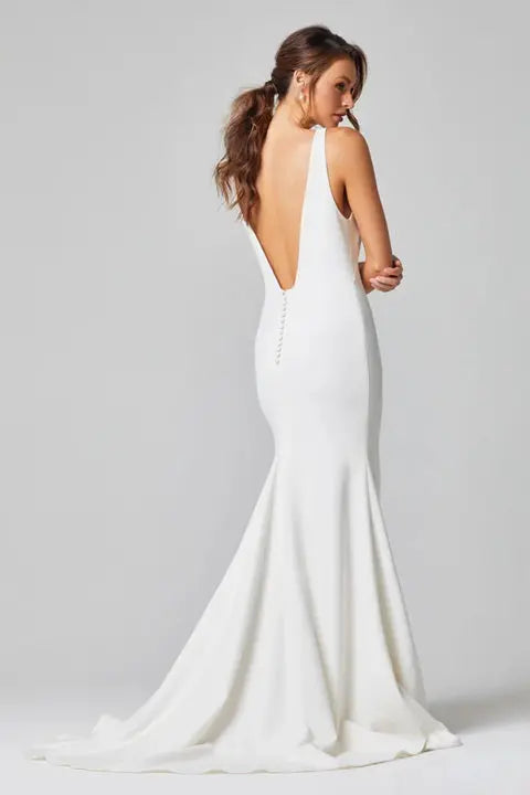 Celeste Tania Olsen Bridal Gown Low Back Bow