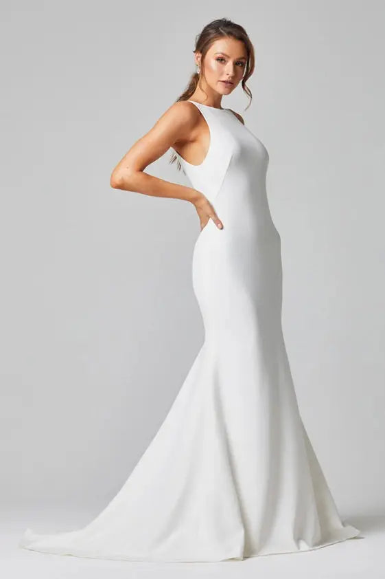 Celeste Tania Olsen Crepe Wedding Gown