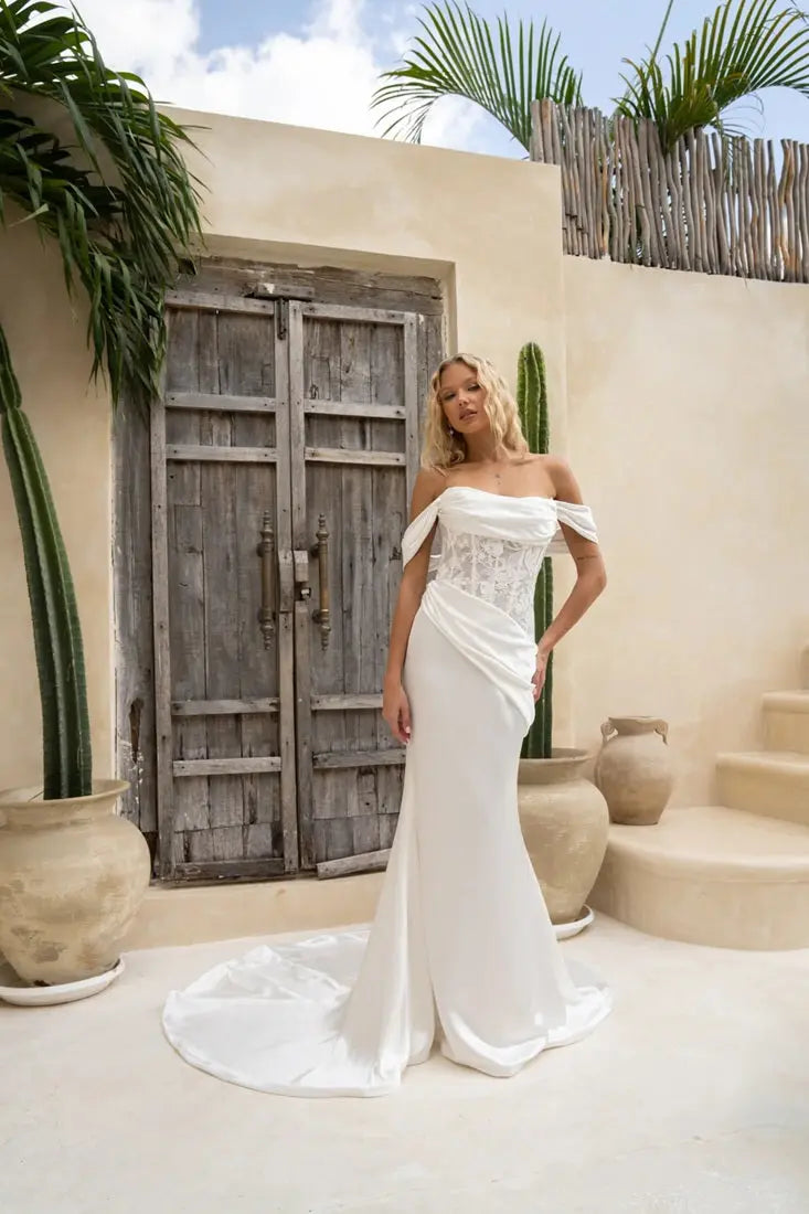 Gretchen Jessica Couture Wedding Dress Fit And Flare