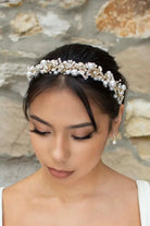 Gold Pearl Headband Stella York