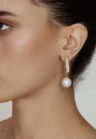 Lani Crystal Pearl Drop Earrings bridal-brilliance
