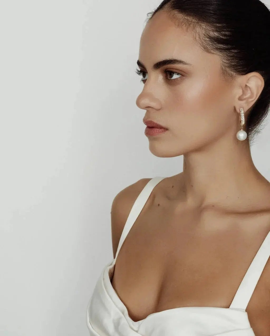Lani Crystal Pearl Drop Earrings bridal-brilliance