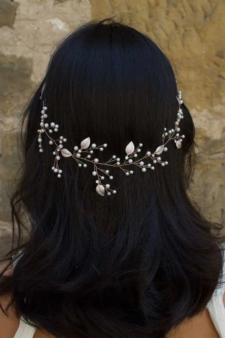 Magnolia Hair Vine bridal-brilliance