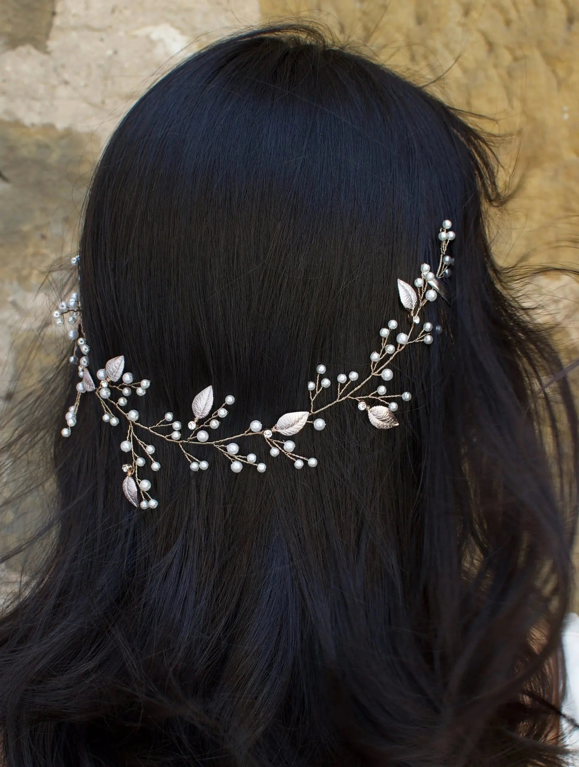 Magnolia Hair Vine bridal-brilliance