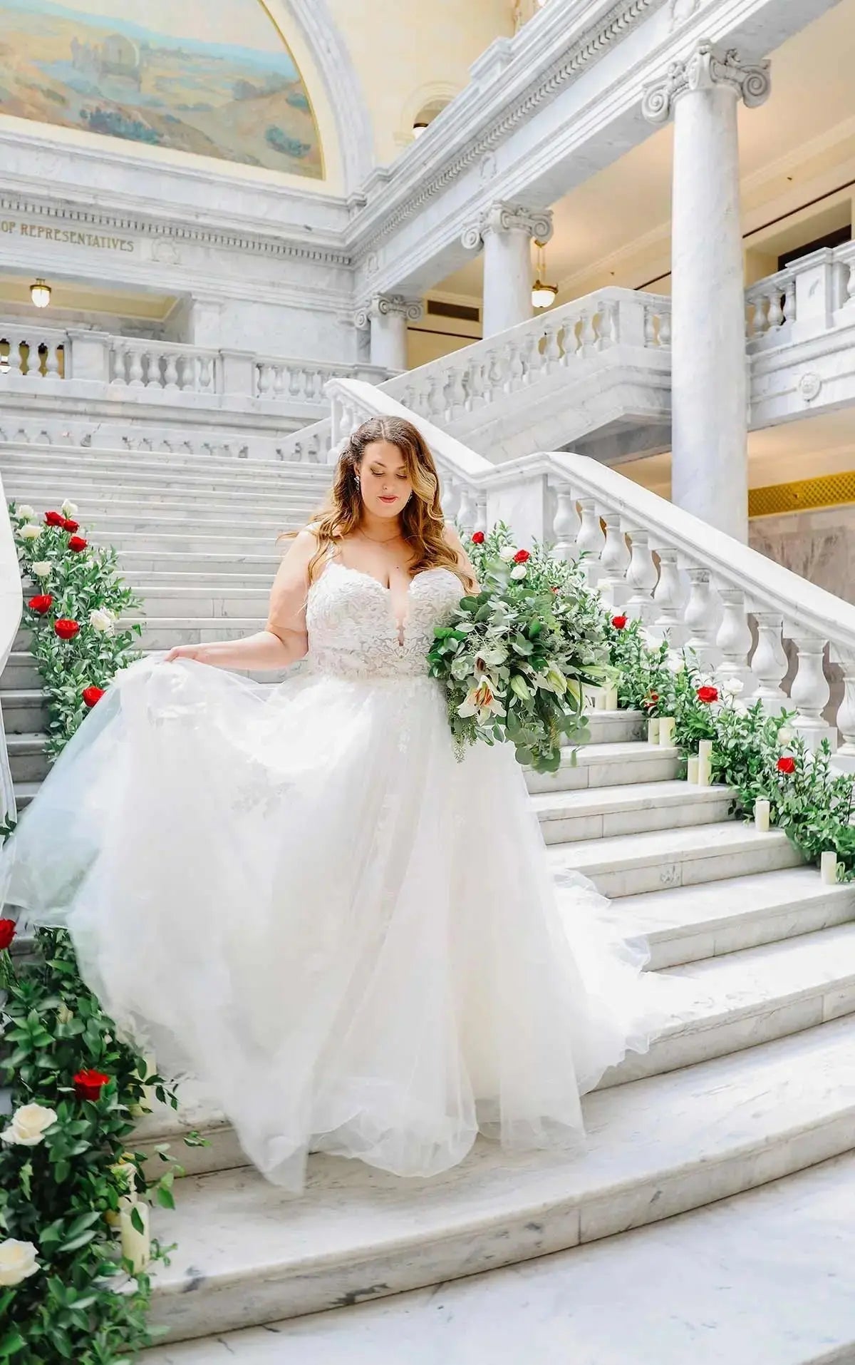 Stella York plus size wedding dress sparkle and lace auckland
