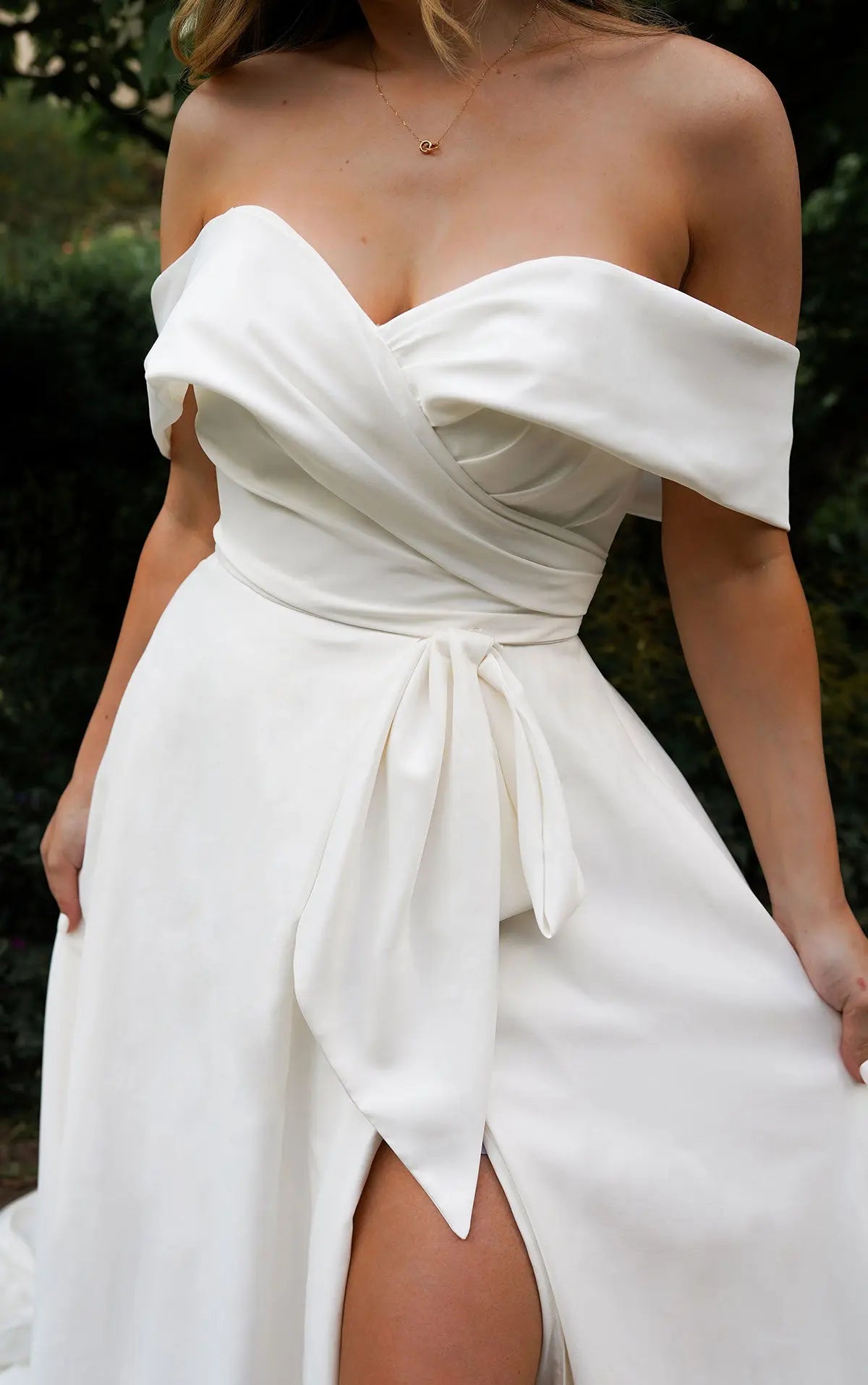7644+ | Stella York | A-line wedding dress | Plus size wedding gown | Off shoulder
