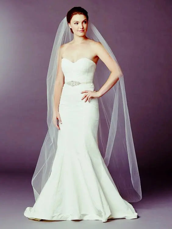 Chapel Length | 1 Layer 7-901-CT - Bridal Brilliance