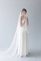 Cathedral length veil with blusher - Bridal Brilliance