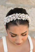 WH7362 Rose Gold Heather band bridal-brilliance